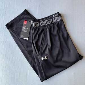 UNDER ARMOUR | Black HeatGear Athleisure Loose Lounge Relaxed Fit Capri | Size M